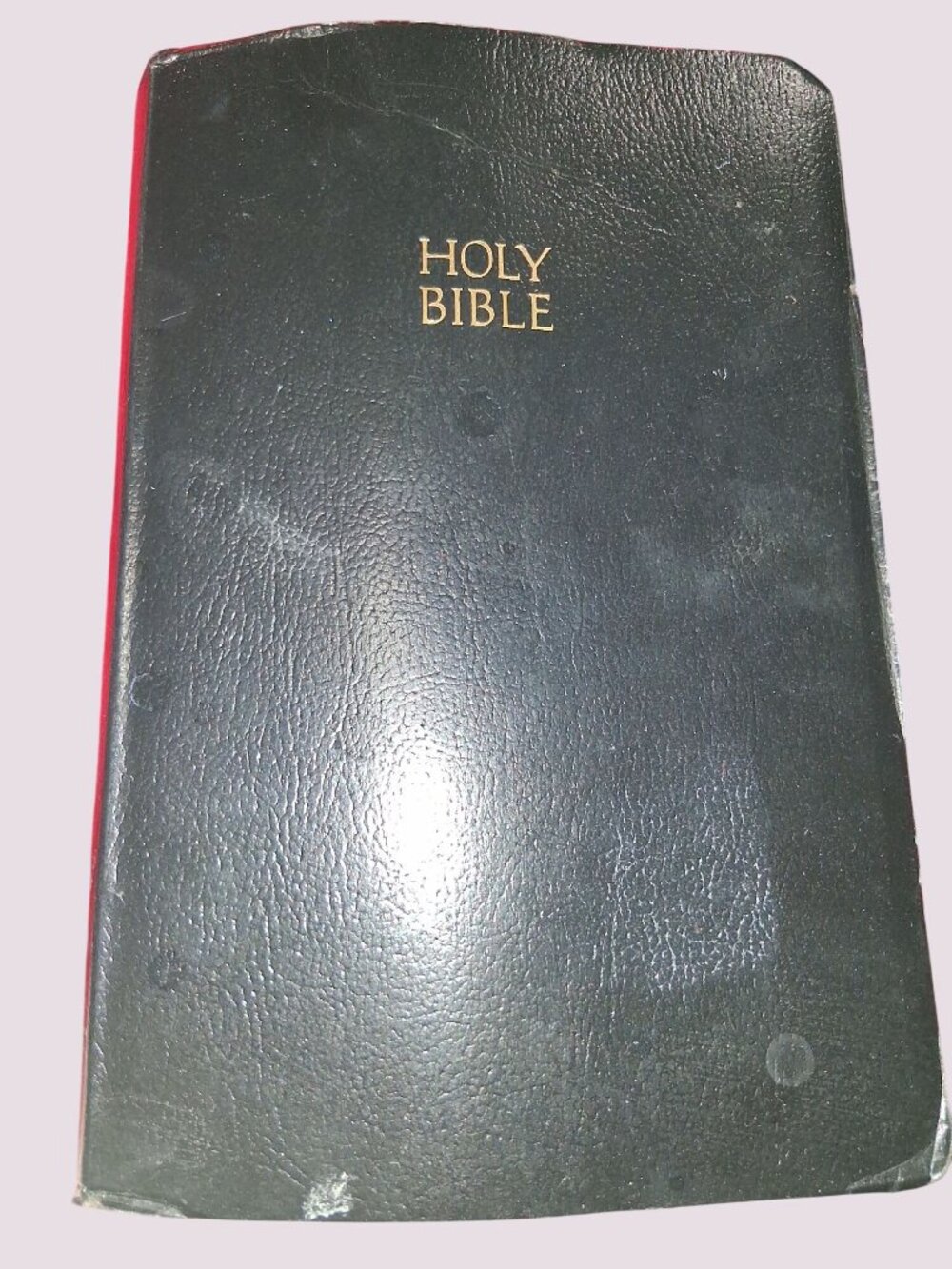 Holy Bible New King James Version Black Leather Cover By Thomas Nelson